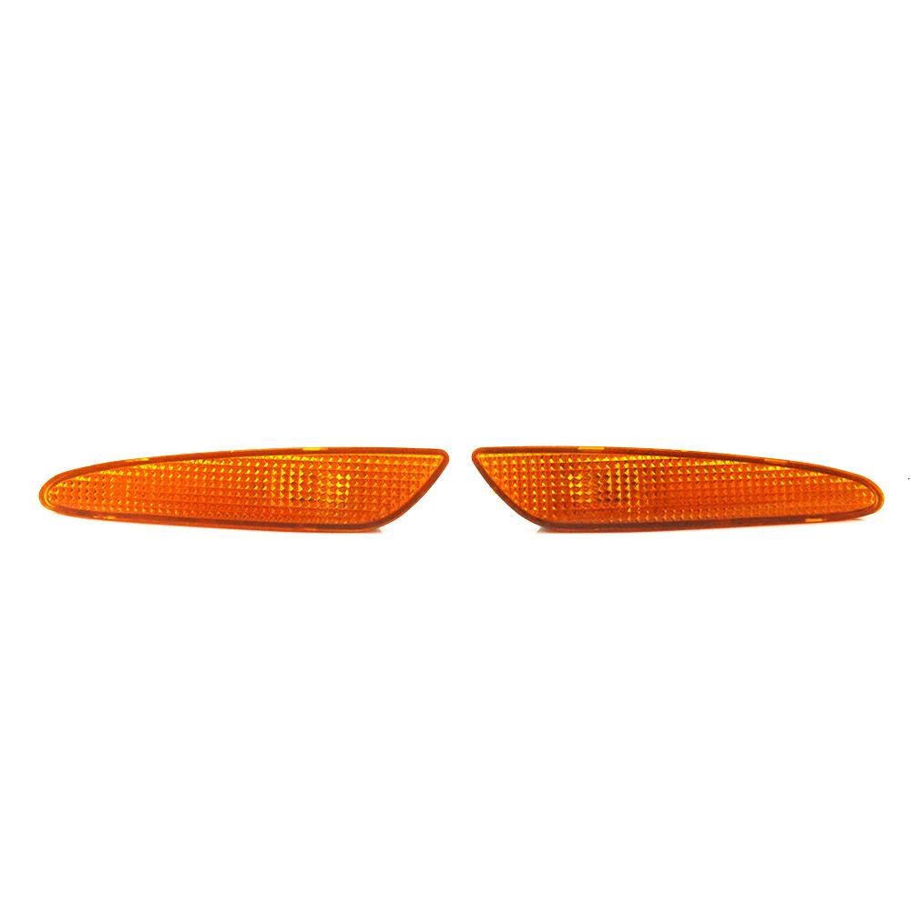 Pair Front Left & Right Bumper Side Marker Light For 03-06 Mercedes W211 E-Class