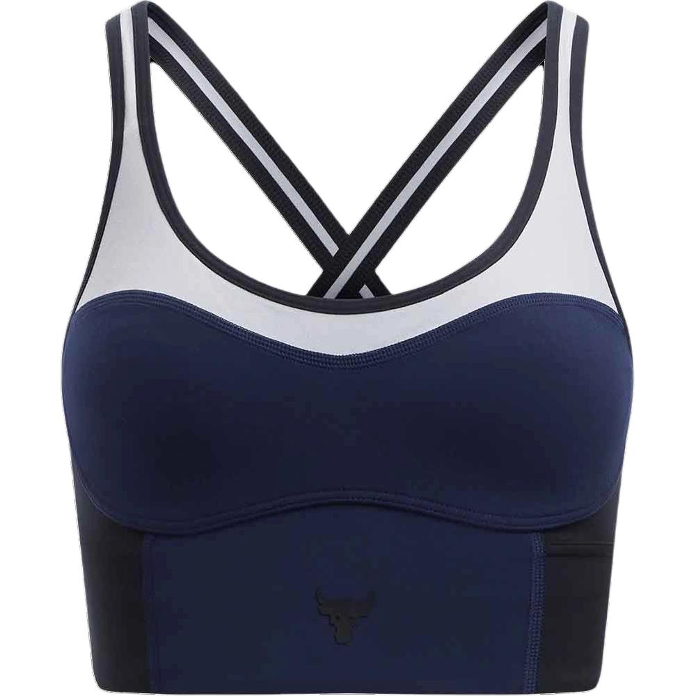 

Under Armour Infinity Project Rock Удобный Мягкий Цветной Блок Спортивный Бюстгальтер Женское нижнее белье Черный 1380191-003 M