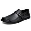 Spring and Autumn Large Size Foot Cover Lazy Casual Shoes Soft-soled Buckle Leather Shoes
