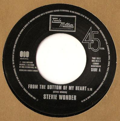 7-Zoll-Schallplatte STEVIE WONDER - From The Bottom Of My Heart / Every TMG1513 Tamla Motown 2005 UK Soul/Funk Gebraucht