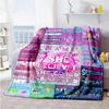 Pink Volleyball99 Personalized Text Blanket Multi-purpose Personalized Blanket Soft Warm Cozy Versatile for Picnics Livingroom Bedding Living Room