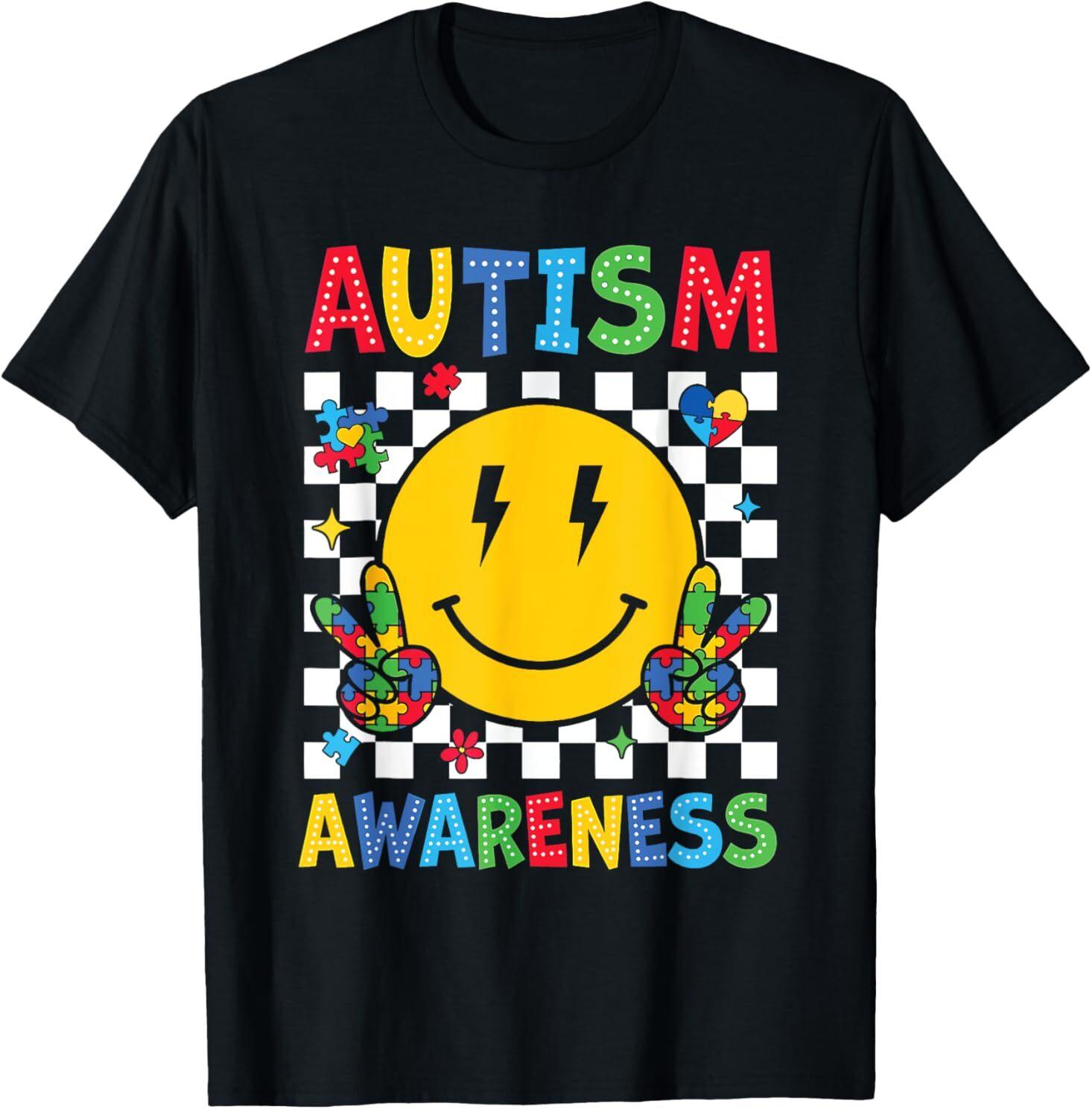 I Wear Blue For Autism Awareness Month Autism T-Shirt XXL