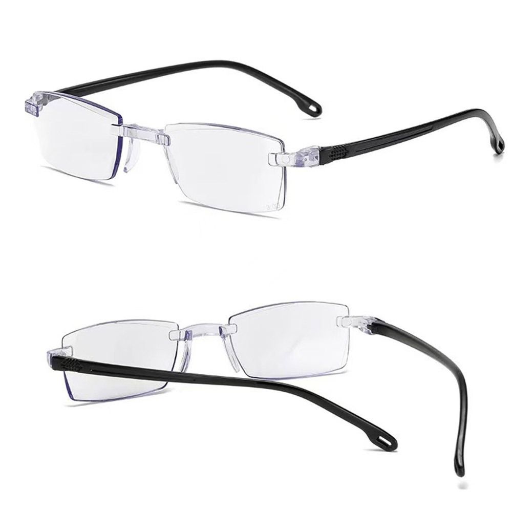 Frameless Anti-Blue Light Reading Glasses Blue Ray Blocking Ultralight Optical Spectacle Eyeglass Eye Protection