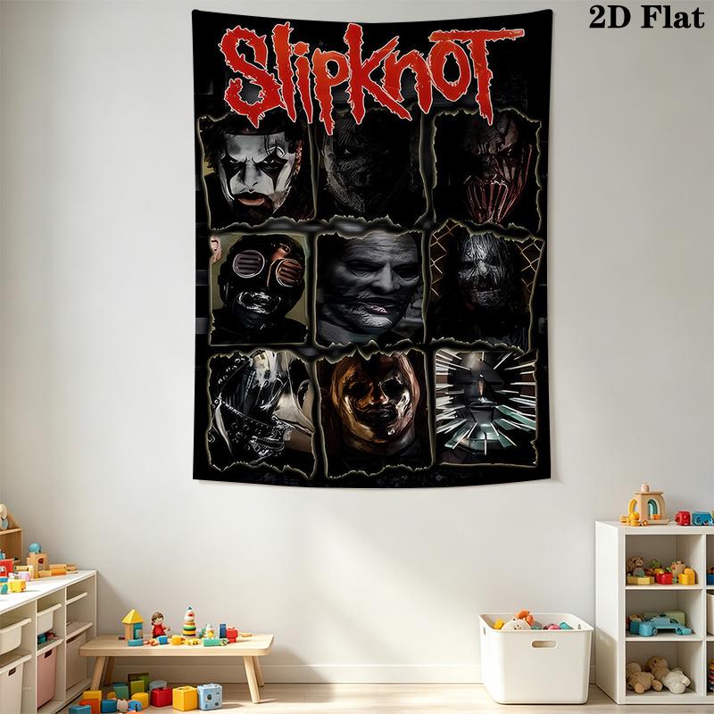 Slipknot Masters Tapestry Background Cloth Wallmounted Atmospheric Background Cloth Wall Covering Decoration Soft