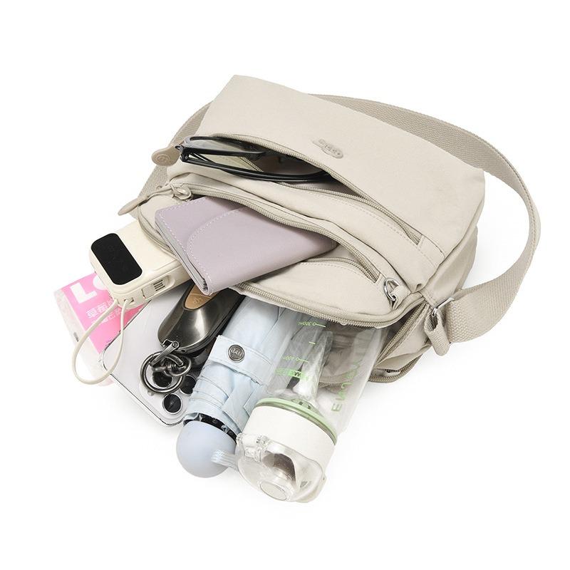 Casual Canvas Bag Women's New Versatile Niche Design Broadband Shoulder Messenger Bag Small Square Bag