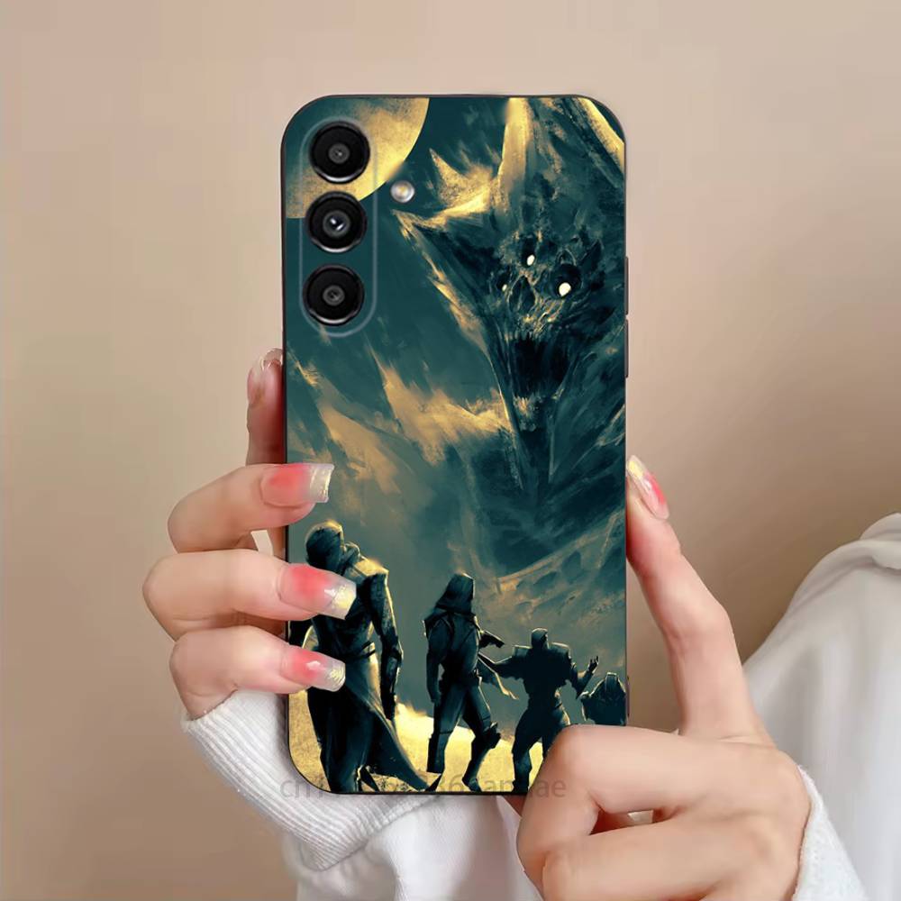 Destiny 2 Game Silicone Phone Case For Samsung S25,24,21,22,23,S30,Ultra,S20,Plus,Fe,Lite,Note,S10,S9,Black Soft Shell