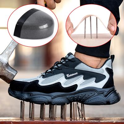 Modne Bezpieczne Buty Robocze Męskie Antyzgnieceniowe Niezniszczalne Stalowe Noski Odporne na Przebicie Buty Lekkie Męskie Miękkie Damskie Wygodne Sneakersy