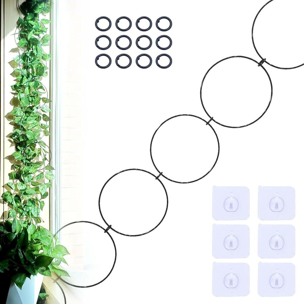 Free Splicing Chain Trellis for Climbing Plants Indoor Outdoor -DIY 89in Metal Round Garden Wall Trellis PlantTrellis Indoor for