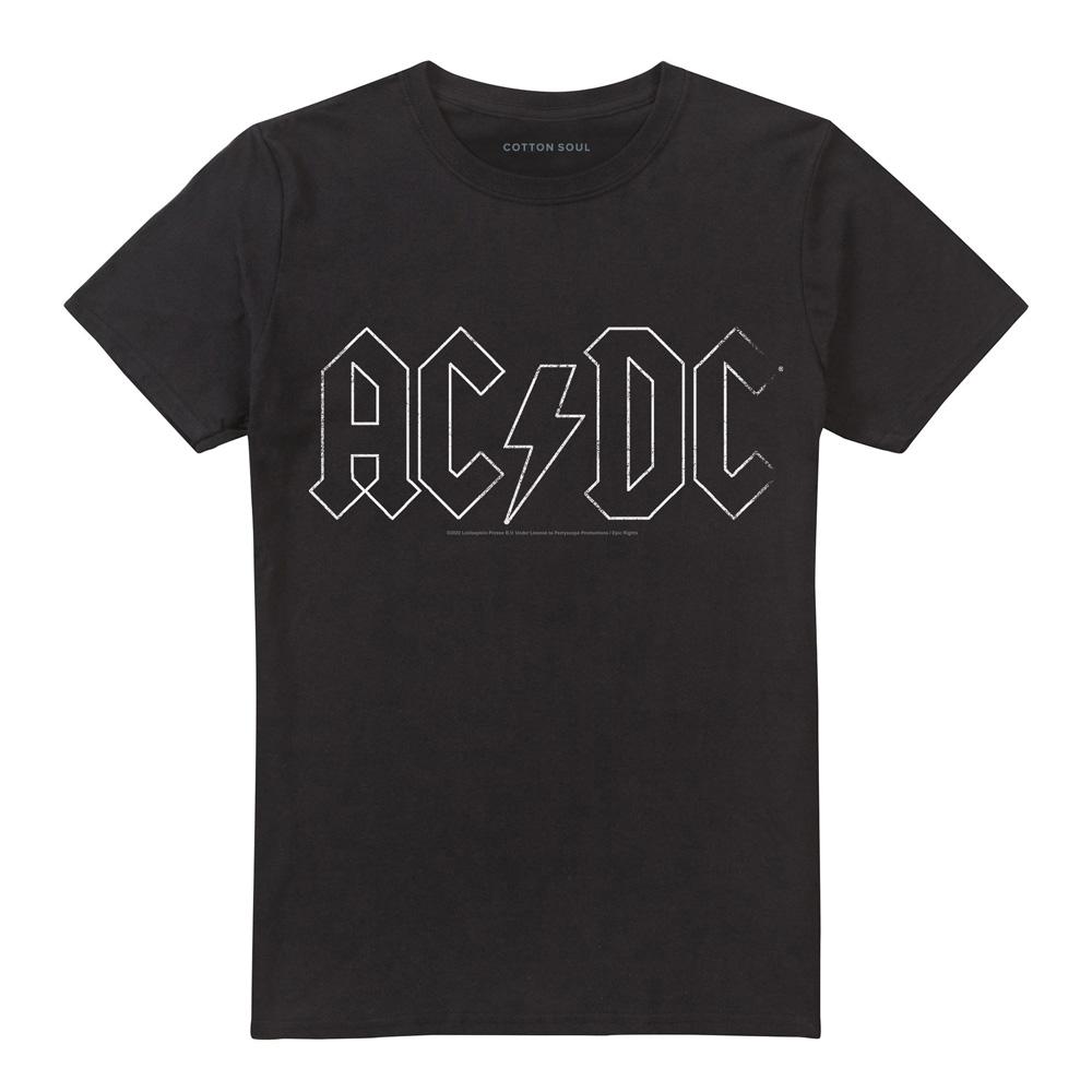 AC/DC Unisex Adult Outline Logo T-Shirt