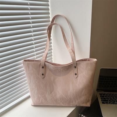 Casual Simple and Fashionable Soft-sided Bag Women's 2025 High-value Large-capacity Tote Bag Class Shoulder Bag