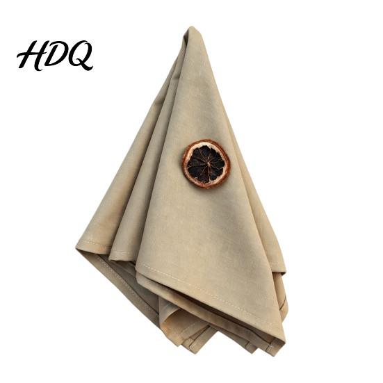 Soft Fabric Napkins Rustic Cloth Napkin 16 Inch Solid Color Linen Machine Kitchen Washable Farmhouse Style Napkin for Wedding Bridal Shower
