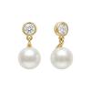 Silver 925 Cubic Bold Drop Earrings