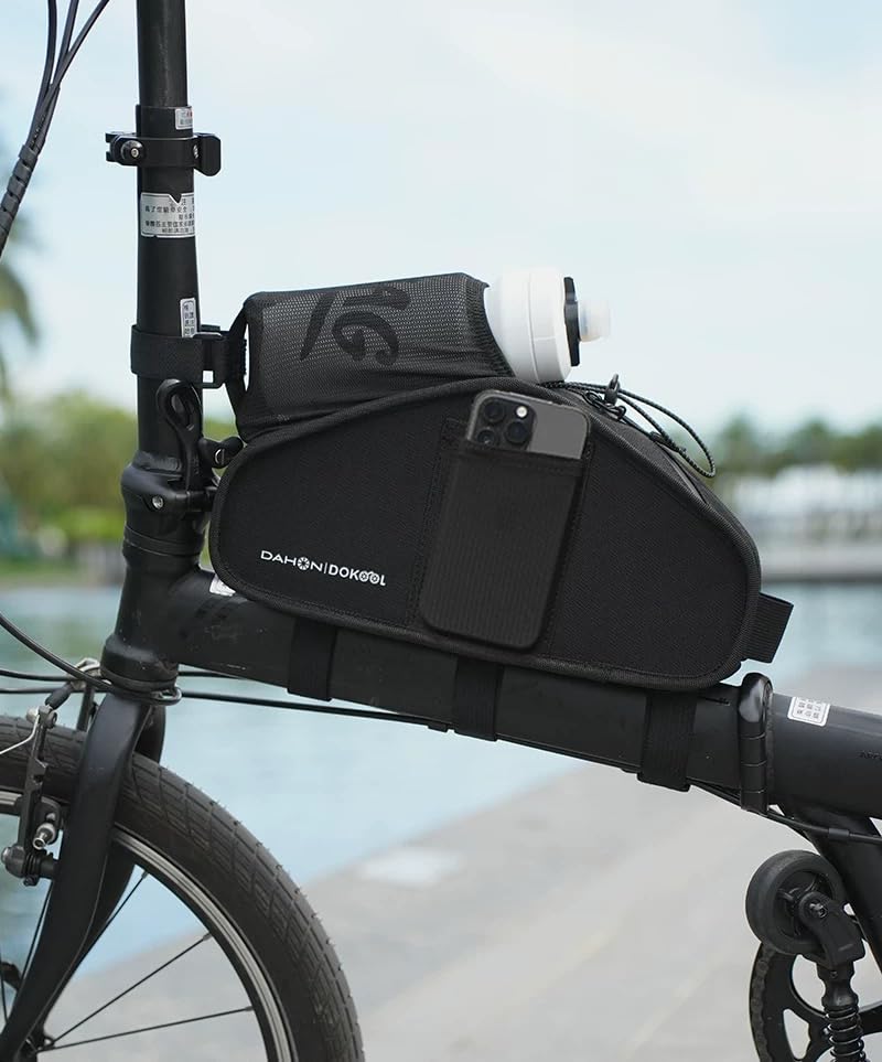 

Genuine DAHON Frame Bag, Multi-Attachable, 3.0L Capacity, Bottom Storage, and Mobile Phone Storage [Parallel Import]