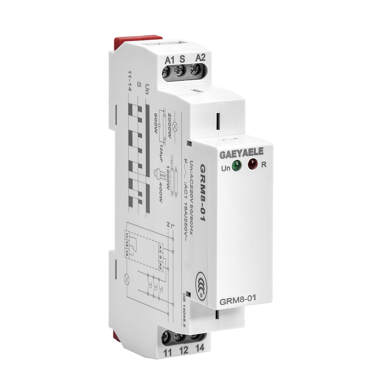 

Memory Relay Latching Relay Impulse Relay Electronic 1SPDT 16A Din Rail(GRM8-01,AC/DC12V~240V) GRM8-01,AC230