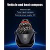 AD Waterproof Compass With Electronic LED Light Nautical Sea Pivoting Marine Boat Compass For Marine Navigation Positioning
