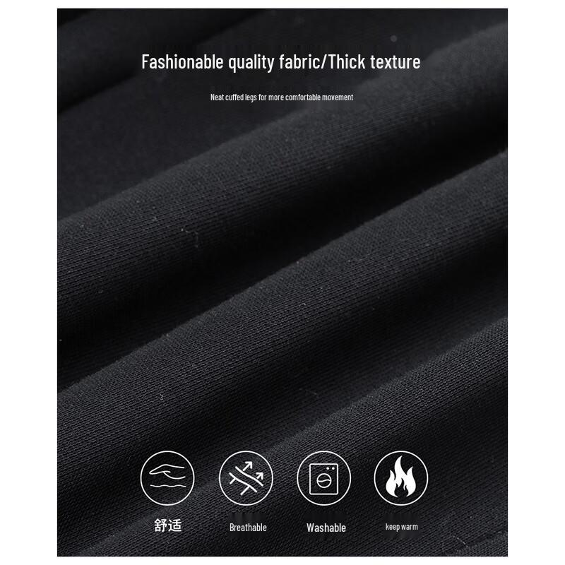 VANCAMEL Men's Winter Lamb Fleece Casual Pants