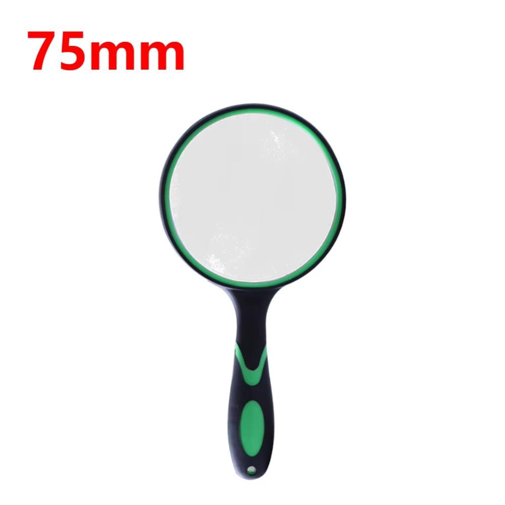 1Pcs Antique Mahogany Handle 10X Magnifying Glass 50/65/75/90/100mm Eye Loupe  For Reading Book