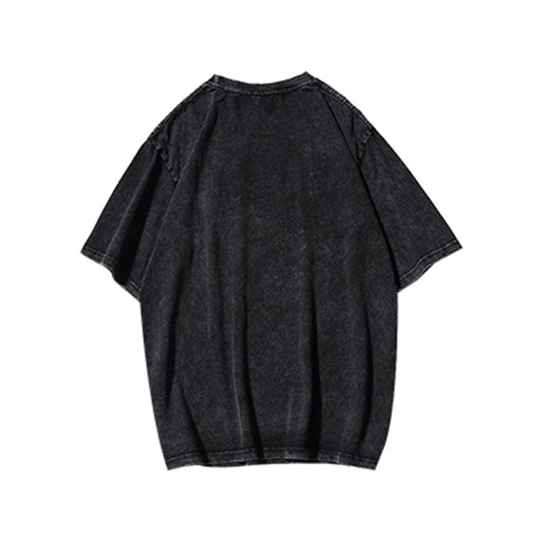 2024 Summer Washed Round Neck Loose Fit Plus Size Women's T-Shirt, Fits 80-200 lbs