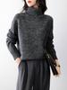 Women's 100% Pure Wool High Collar Raglan Sweater