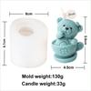 3D Cartoon Animal Silicone Candle Mold DIY Cute Cup Teddy Bear Elephant Candle Making Supplies Soap Resin Mould Craft Home Decor