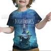 Summer Kids Little Nightmares 2 T-shirts Children Cartoon Anime 3D T Shirts Boys Girls Teens Toddler Tshirts Tee Tops