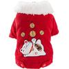 Puppy Dog Cotton-padded Clothes New Year's Festive Lucky Cat Warm Two Feet Lamb Wool Than Bear Small Dog Pet Clothes