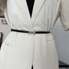 Elegant Women's Slim Waist Belt In Stylish Pu Leather For Dresses And Sweaters In Versatile Colors
