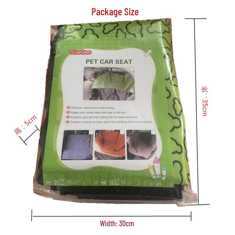 Pet Car Seat Cushion: Oxford Cloth Double Seat Pad for Rear Car Seats