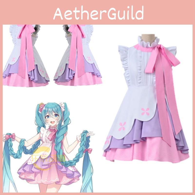 Sweet And Lovely Cosplay Costume Set Hatsune Miku Long Hair Princess