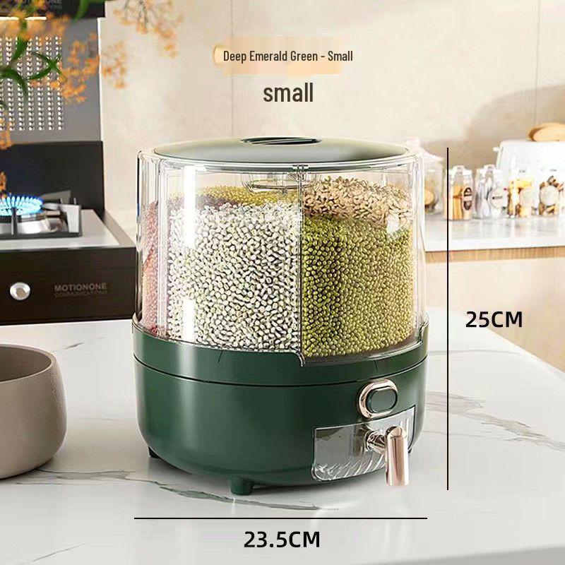 

Rotating Grain Storage Box: Insect-Proof, Moisture-Proof, Sealed Food-Grade Rice Container