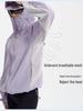 Women's UV Protection Ice Silk Jacket - Stylish, Lightweight Purple Summer Wear