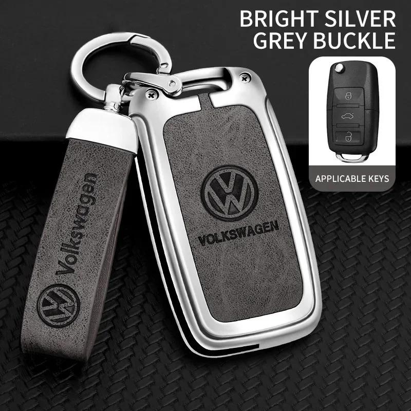 Dla VOLKSWAGEN VW Pokrowiec na kluczyk do samochodu Smart Key Case Dla Volkswagen VW Polo Bora Beetle Tiguan Passat B5 B6 B7 Golf EOS Scirocco Zdalny Sh
