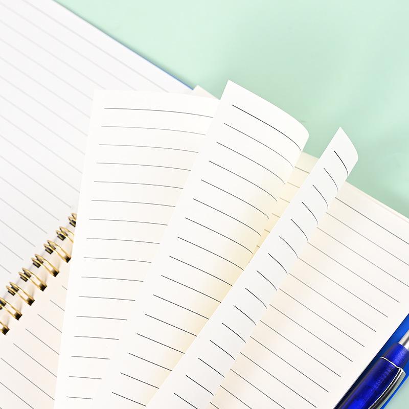 A5 Color PP Coil Notebook with Wide Ruled Pages - Thick Office Notepad, Ideal for Students, Customizable Logo