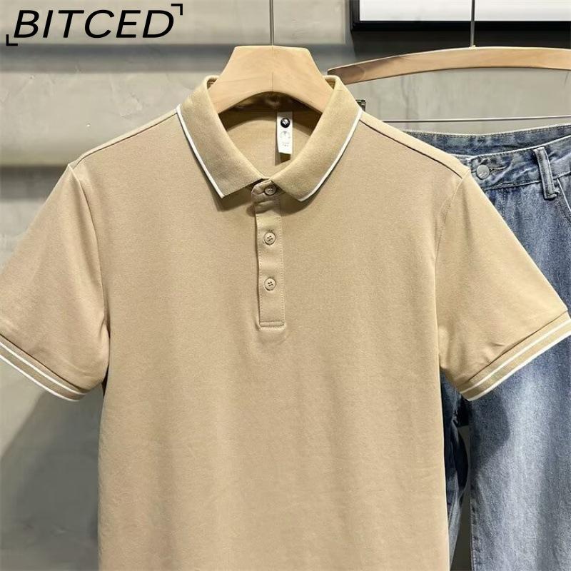 BITCED Cotton Short Sleeve T-shirt Men's Fashion Loose Half Sleeve Shirt Printed Compassionate Shirt