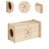 Cable Management Box for Home and Office 12.99x6.3x7.09" Dustproof Wooden Cord Organizer