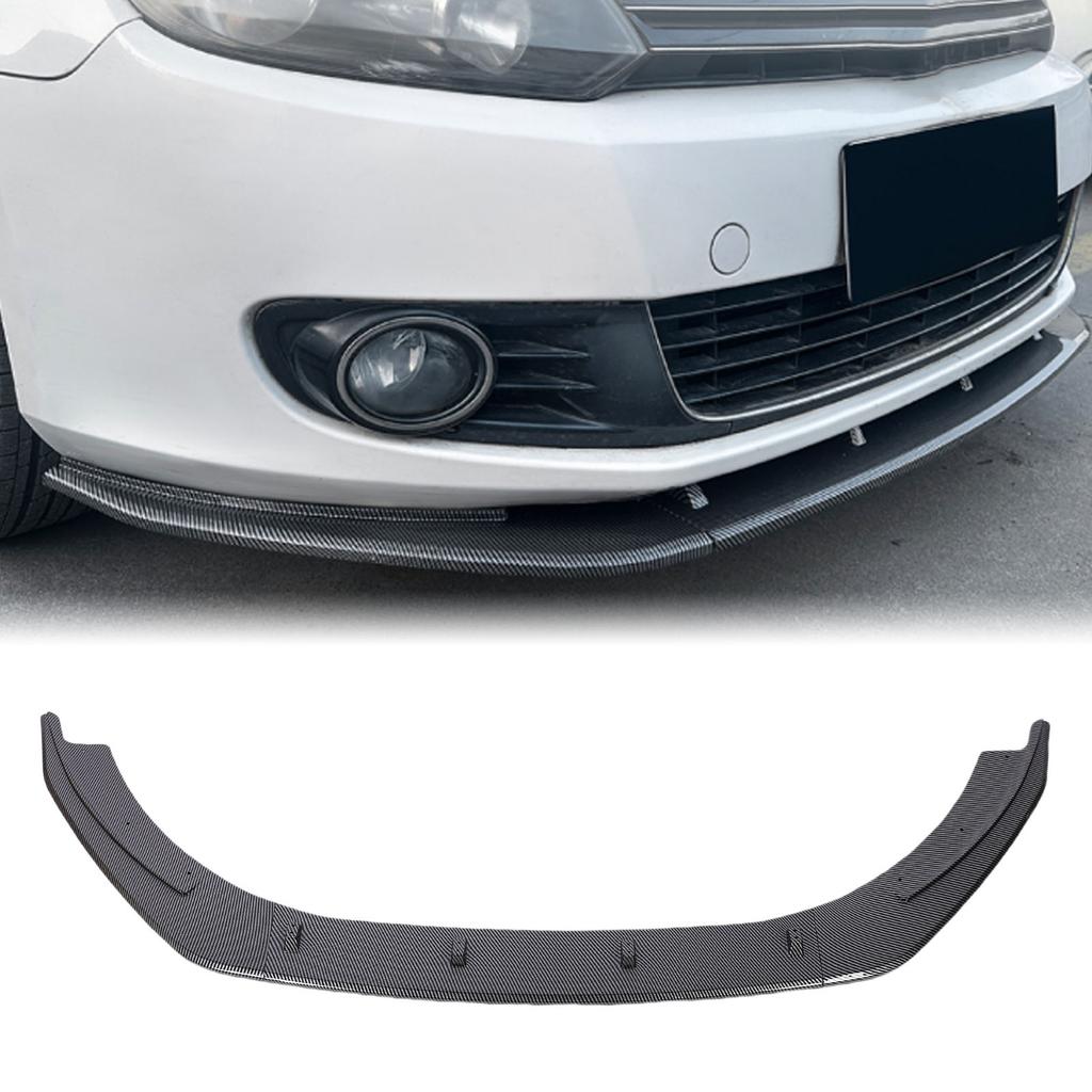 Front Bumper Lip Spoiler Stylish Front Spoiler Splitter Chin Diffuser Protector Body Kit Replacement For 6 MK6 Standard 2008-2012