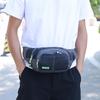 Men's Waist Bag Canvas Bag Large Capacity Water Ripple Chest Bag Sports Phone Bags Fashion Multi-functional Outdoor Waterproof Bum Bag