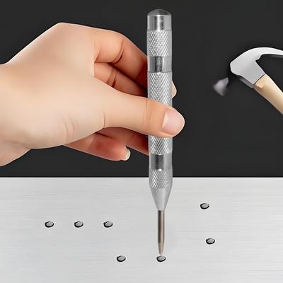 130mm Woodworking Center Punch Automatic Metal Punch Spring Load Kerner Drill Locator Automatic Sample Punch Tool