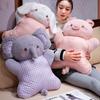 Non-Toxic Cartoon Elephant Pig Cat Animal Comfort Rabbit Pillow Sleep Companion Toy Chair Cushion Pillow Birthday Gift