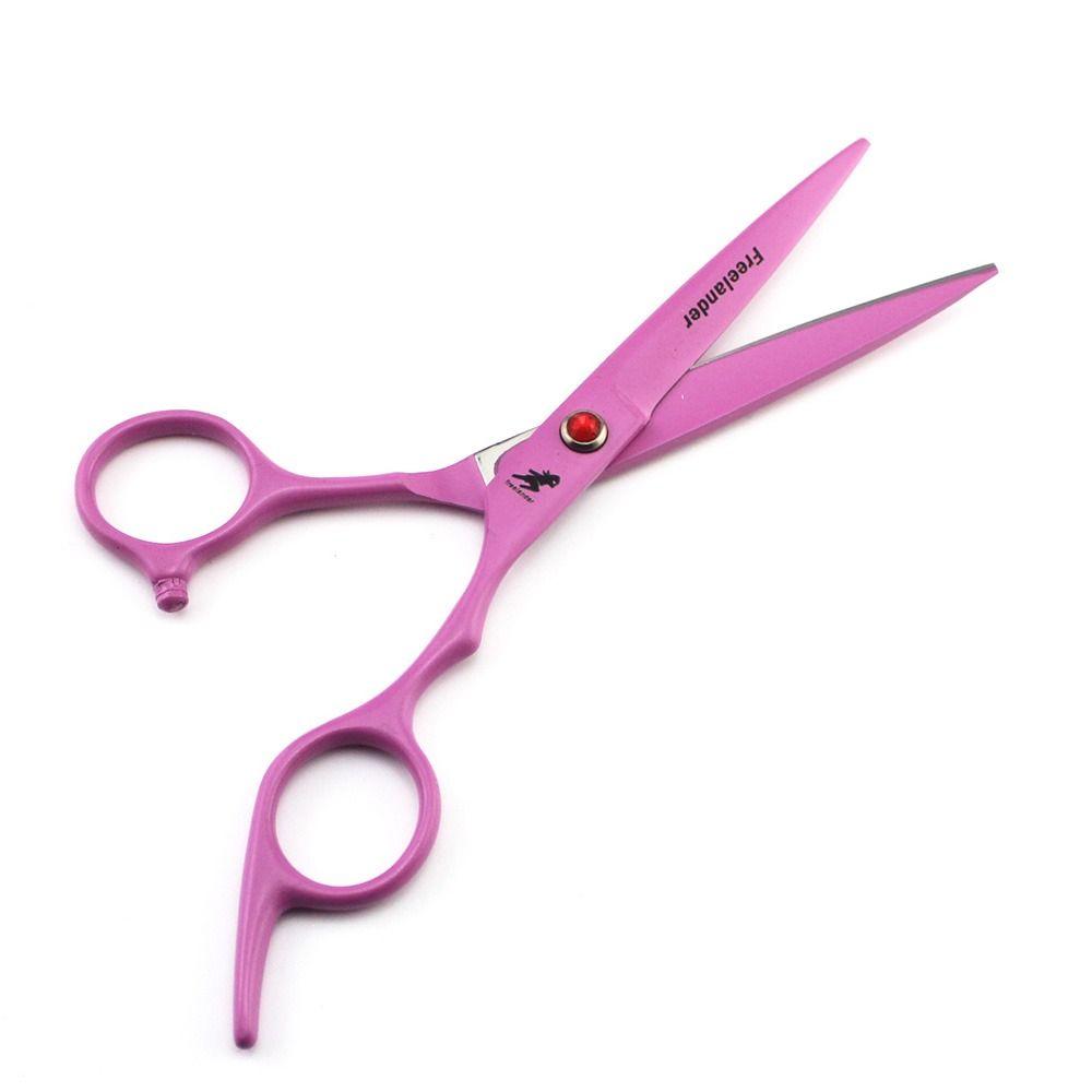 Professional Pink Stainless Steel Thinning 6.0 Inch Barber Scissors Hair Cutting Scissors