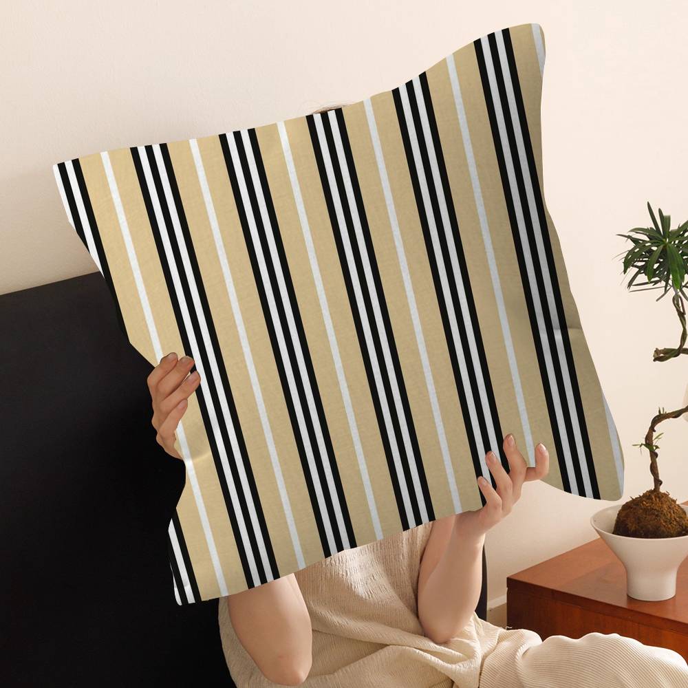 Fashion Stripes Design Art Pink Color Personalized Pillow Dust Cover Bedroom Kids Party Decoration Pillowcase Birthday Gift
