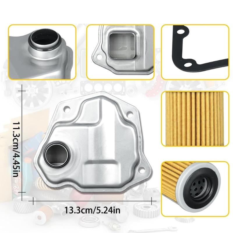 Premium-Getriebeölfilter-Dichtungssatz Verhindert Verformung Sorgt für Dichte Abdichtung 31726-1XF00 31728-1XF02