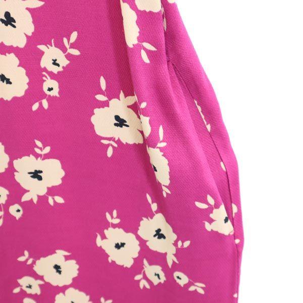 MAX&CO Floral Pattern Total Pattern Short Sleeve One Piece 36 Half Button Women Used