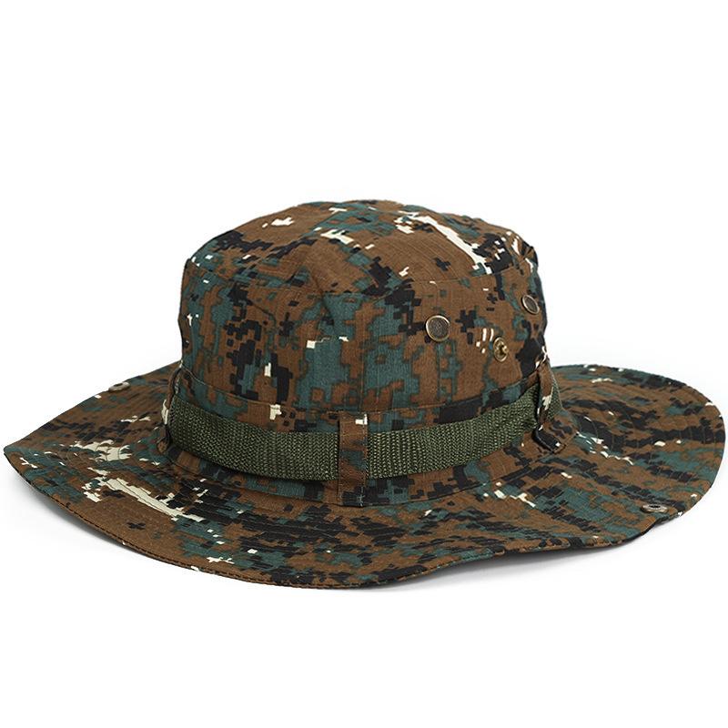 New Summer Fashion Unisex Camouflage Tactical Army Bucket Hats Men Hiking Hunting Panama Cap Outdoor Anti Uv Fisherman Hat