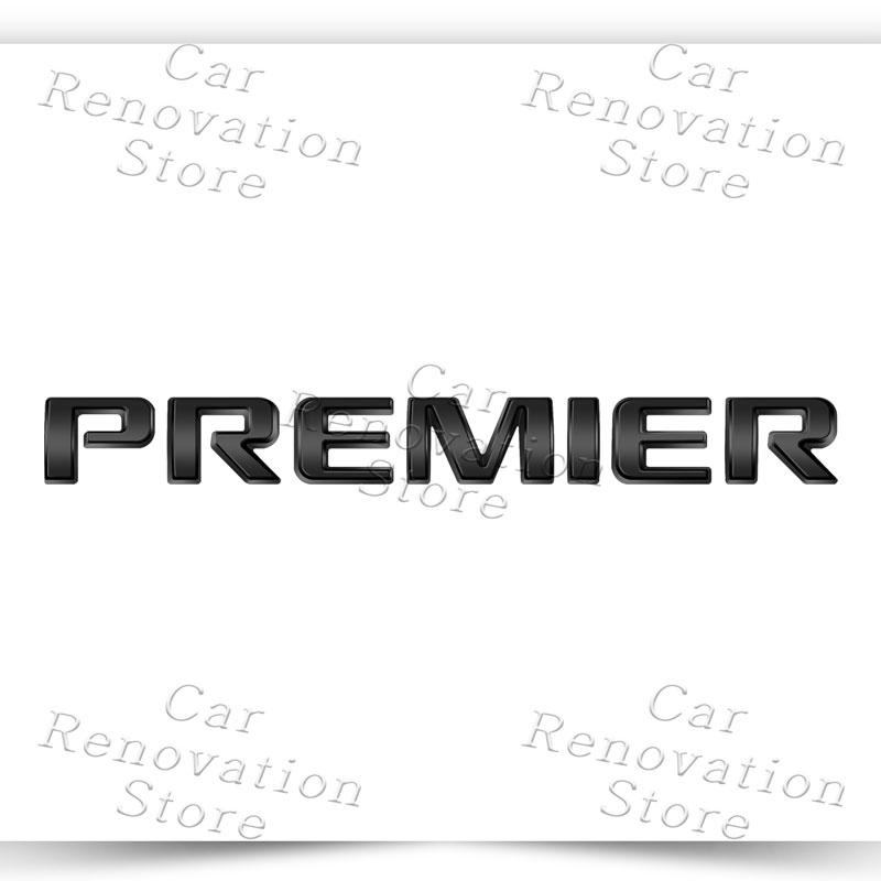 

3D Metal Car Styling Premier Letter Logo Rear Trunk Fender Sticker Side Badge Decor For Chevrolet Captiva Colorado Cruze Malibu чёрный