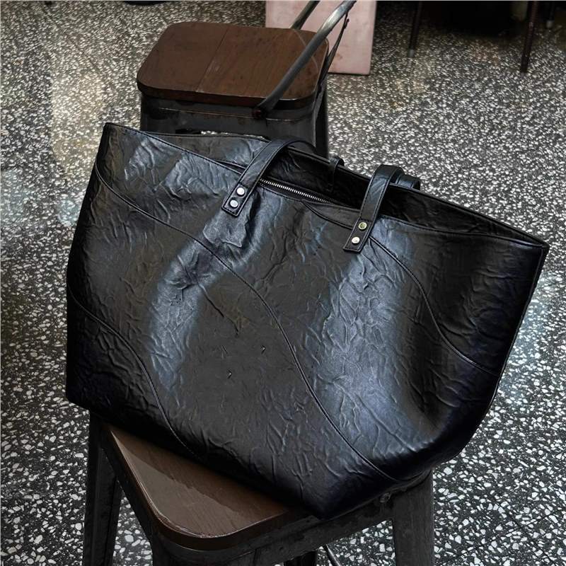 2026 Women’s Large Capacity Tote Bag, Minimalist High-End Shoulder Handbag, Niche Daily Work Bag
