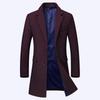 Cappotto di Lana da Uomo Fornitura Lana Lana Cappotto di Lana Moda Revers con Cotone Lana Cappotto da Uomo