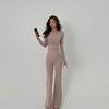 DIY High-Quality High-Waist Wide-Leg Flowy Pants - Women's 2025 Autumn Style, Hot Girl Micro Flare, Casual Floor-Length.