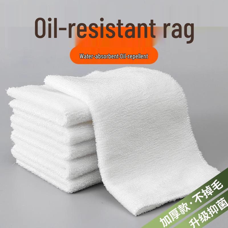 

Кухонное полотенце из бамбукового волокна: Впитывающая, не оставляющая ворсинок тряпка для уборки кухни и гостиной Bamboo Fiber Cloth - White 18x23cm - 1 piece