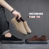 Fashion Winter Men's Casual Loafers Plush Warm Casual Shoes for Men Memory Foam Indoor Outdoor Shoes Plush Business Footwear